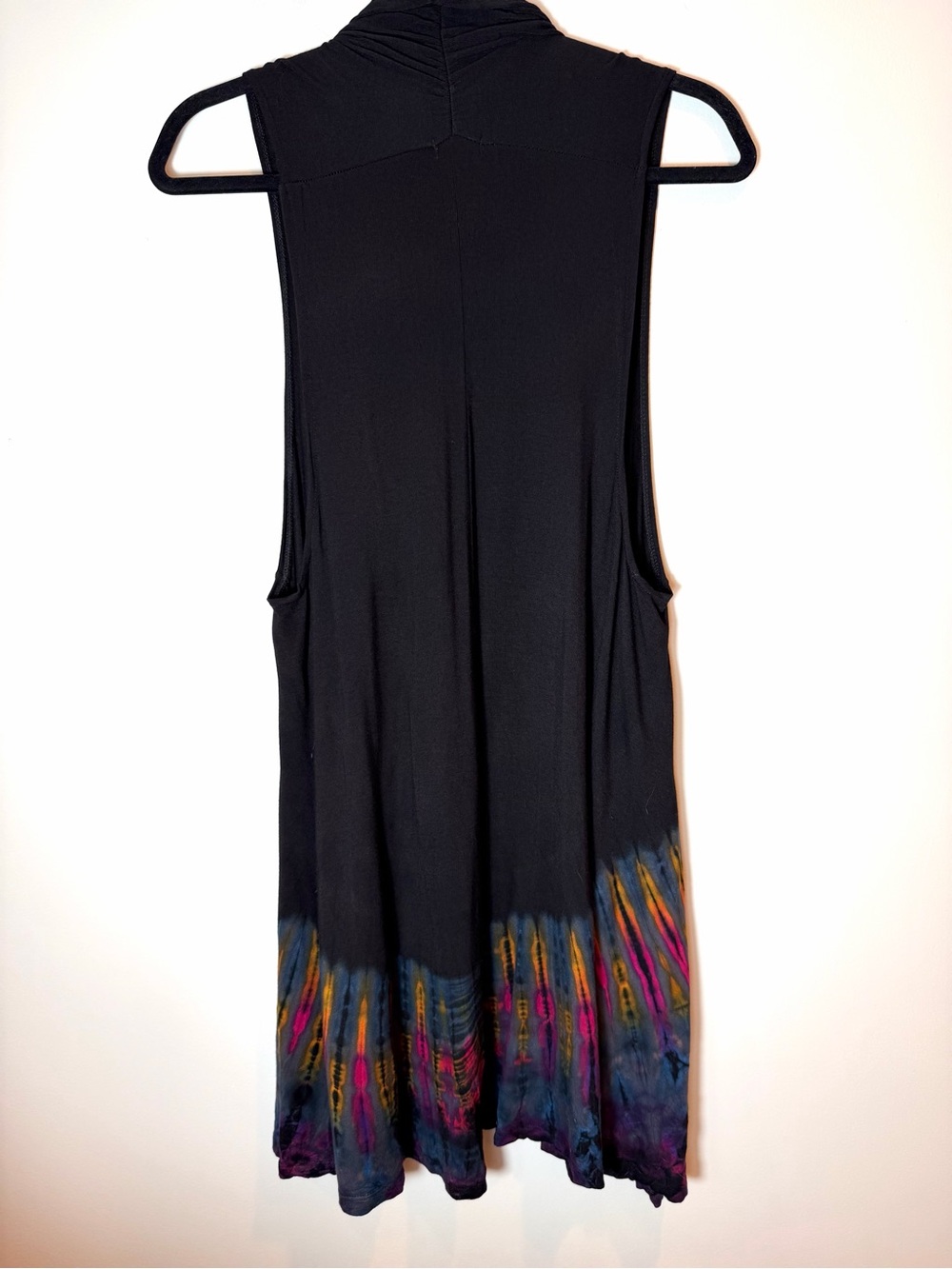 Kathmandu Imports Tie Dye Sleeveless Open Front Vest Cardigan Boho Festival - Picture 5 of 8